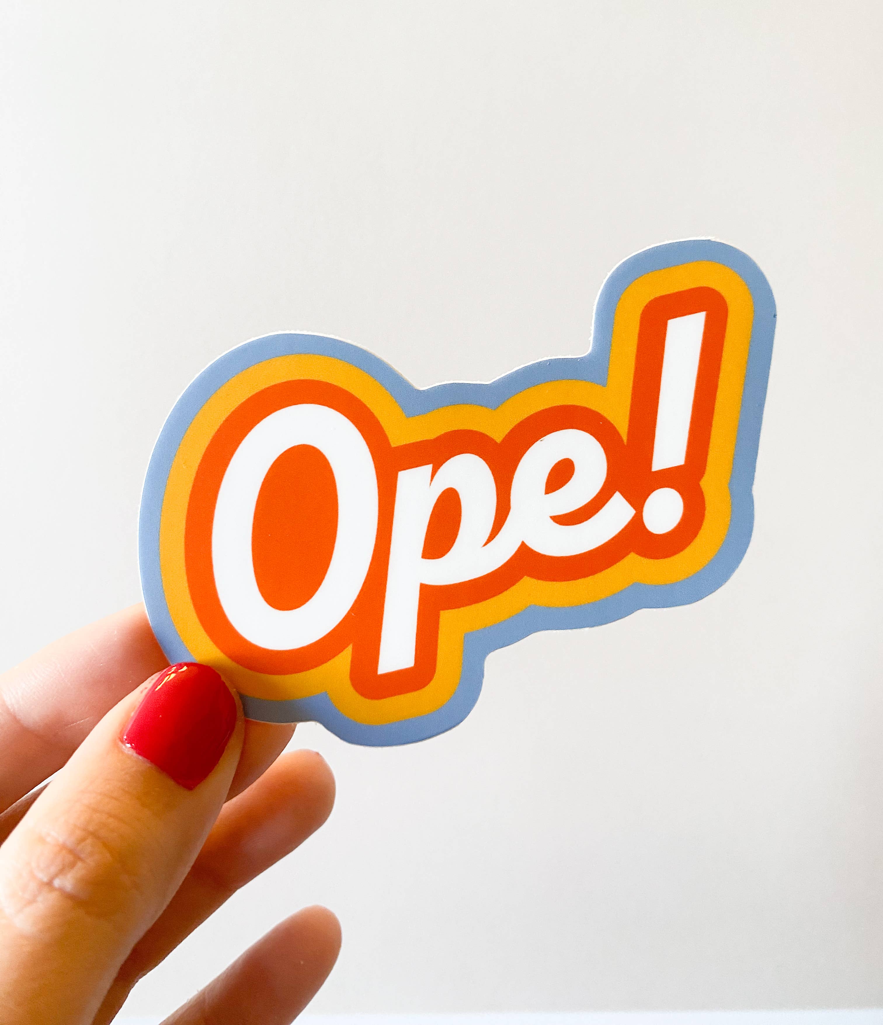 Sticker Ope Retro Exclamation Loco Wisco