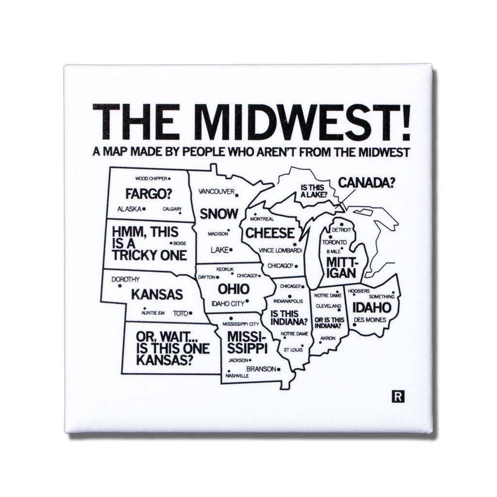 Magnet - Midwest Map | LoCo WisCo